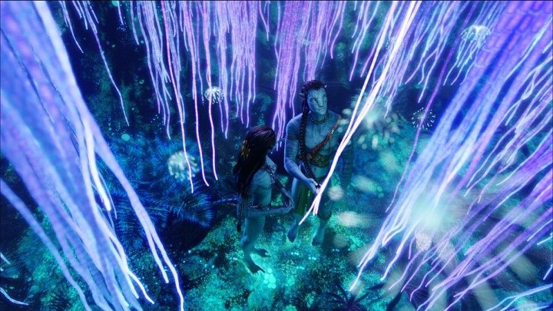 The use of the color cyan in "Avatar" 2009