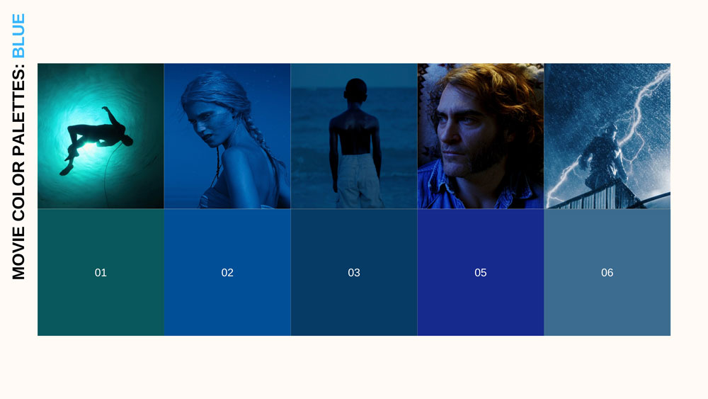 Movie Color Palettes: Blue - Thumbnail