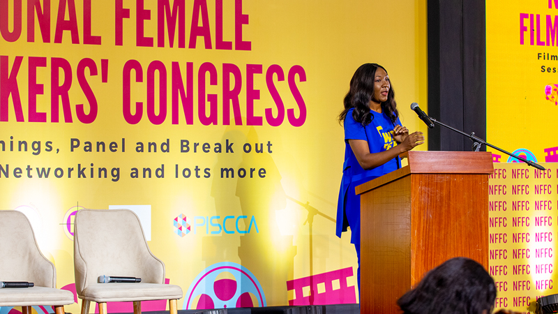 Carolyn Seaman presents at Annual Female Filmmakers' Congress