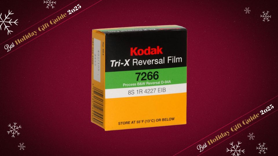 Kodak Tri-X Black-and-White Reversal Film #7266 (Super 8, 50' Roll)