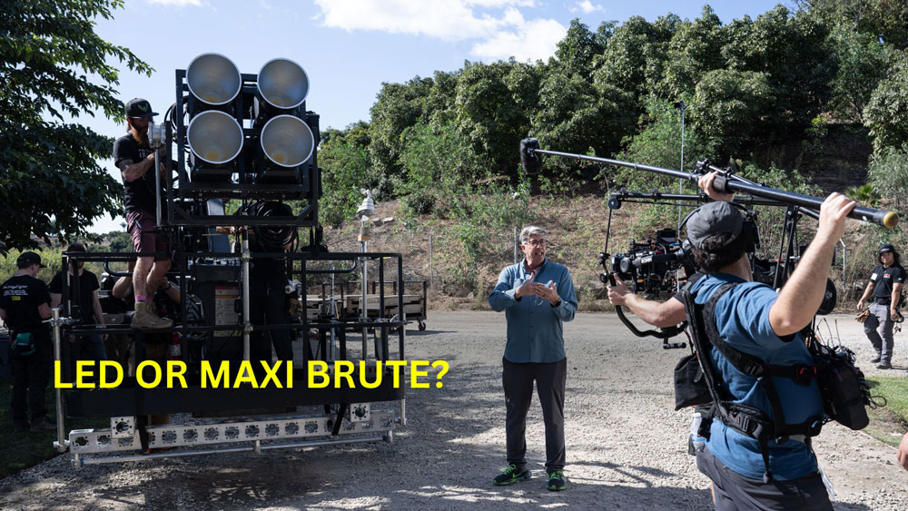 Film Production: Large Night Scenes - LED or Maxi Brute?