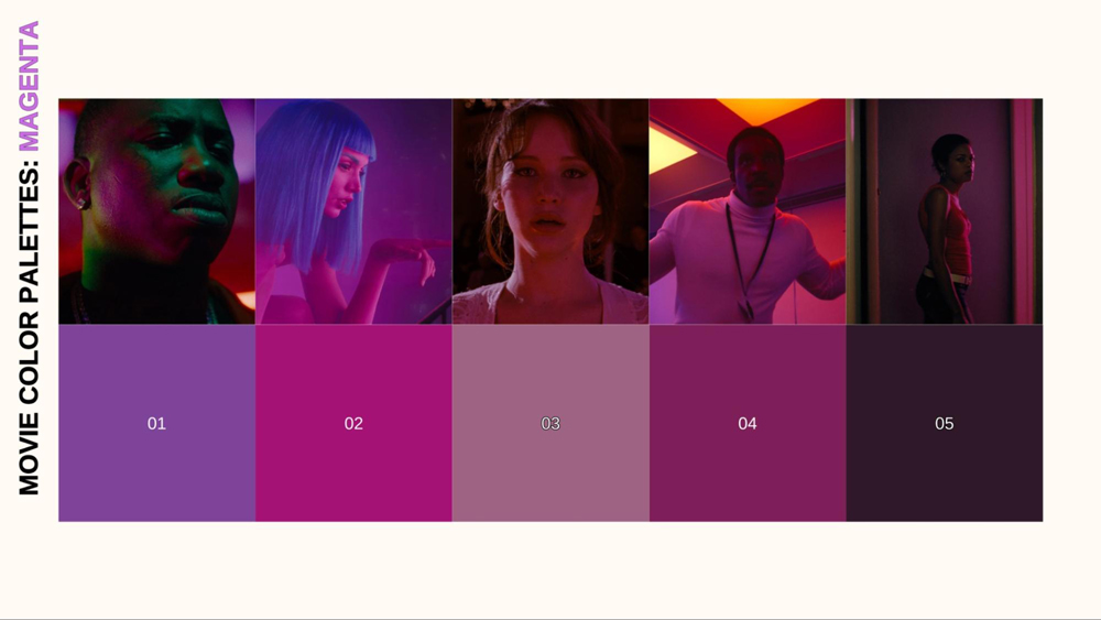 Movie Color Palettes: MAGENTA - Thumbnail