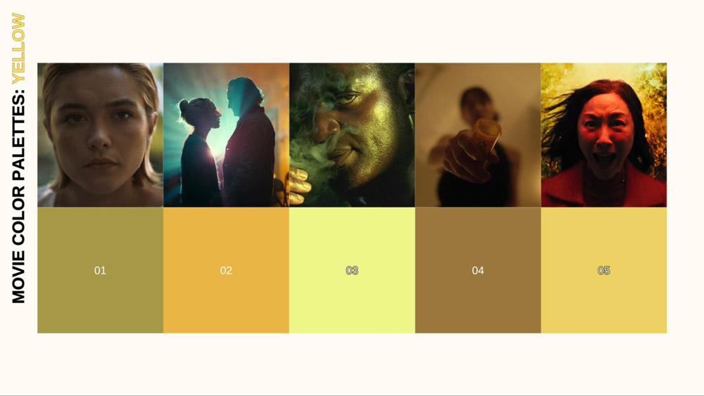 Movie Color Palettes: Yellow - Thumbnail