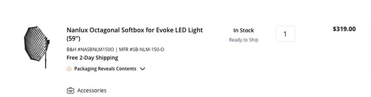 SB-NLM-150-O Octagonal Softbox 150cm