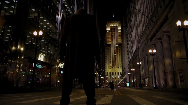 The Joker standing in road of Gotham at night - The Dark Knight (2008) | Warner Bros.