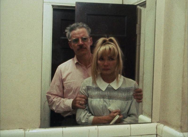 Wanda and Mr. Dennis looking into the mirror - Wanda (1970) | Foundation for Filmakers